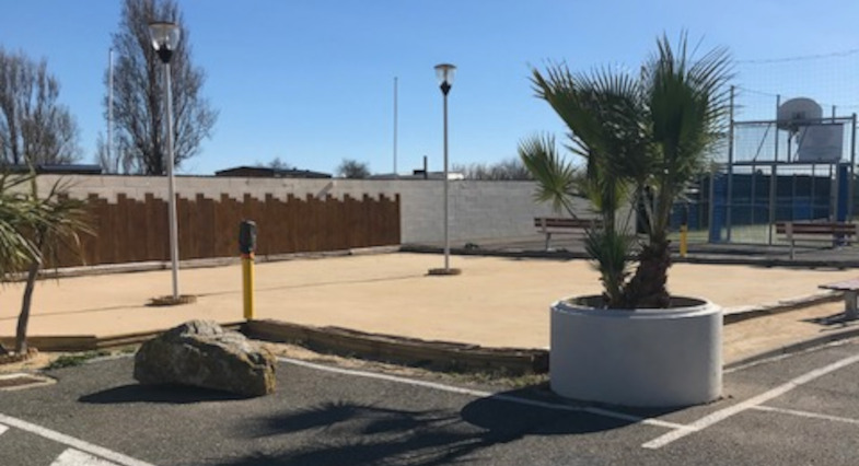 Pétanque auf dem Campingplatz in Vendres