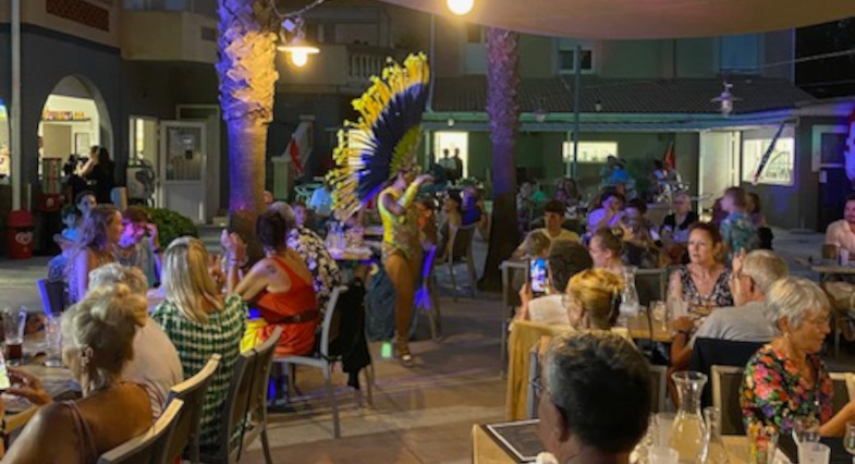 Themed events on the campsite restaurant patio